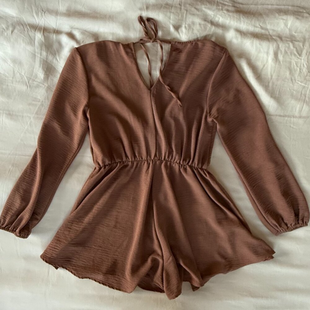 Final Touch Rust Romper - image 2